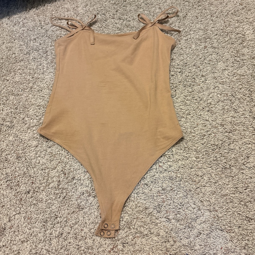 American Eagle Outfitters Tan Bodysuit